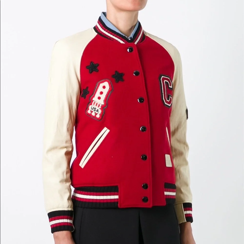 Coach Wool Leather Varsity Jacket RARE! - Picture 4 of 13